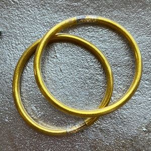 Gold waterproof bangle bracelet